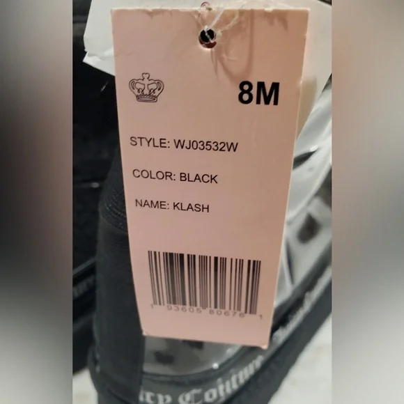 NWT Juicy Couture Klash Winter Boots Faux Fur Lined Sz 8 Black - Picture 6 of 9